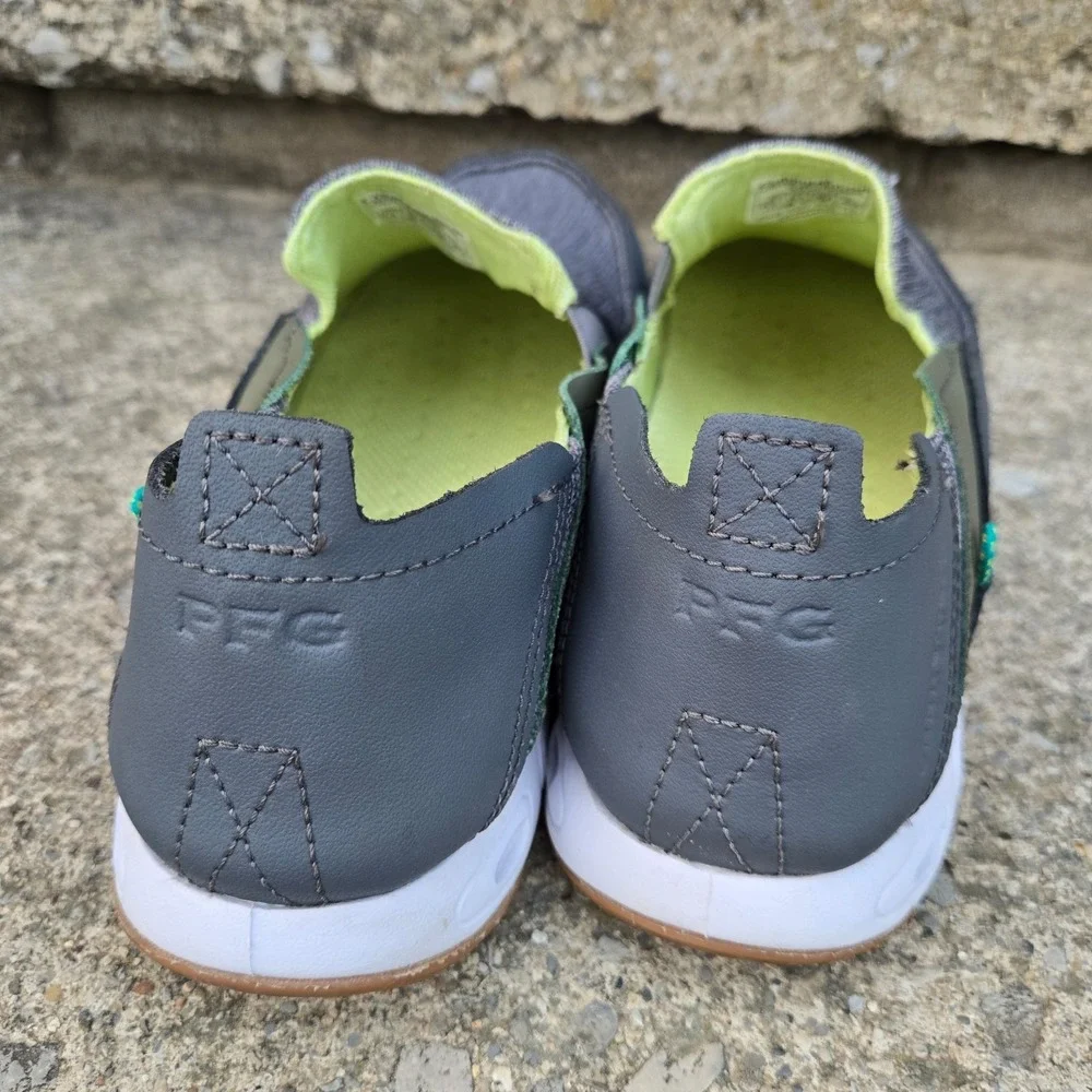 Columbia PFG Bahama Vent Boat Shoes Men's Size 11.5 sllip On Loafers Beach gray